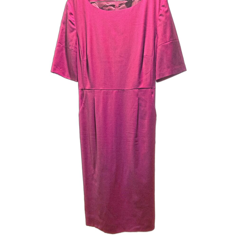Tailored J. Crew Magenta Midi Dress 12
